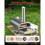 Outdoor Pizza Oven, 12 in Wood Fired Pizza Ovens, Pellet Pizza-Stove with Thermometer & Electric Rotation, Portable Pizza-Maker for Outside Backyard Patio Camping, Pizza-Stone, Carry Bag, Shovel Image 4