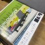 2 black pvc Sun loungers ahd grey cushions Image 7