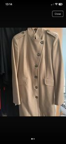 Camel coat size 10