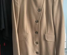 Camel coat size 10