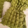 PrettyLittleThing Olive Green Popcorn Knit Crop Top Image 3