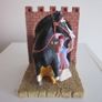 Walt Disney Hand Painted Mulan Resin Bookends. Image 3