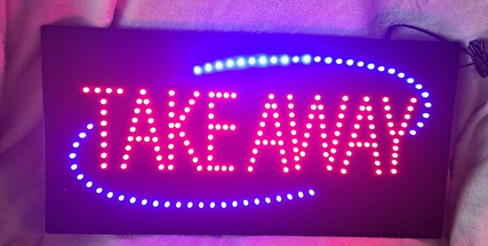 Led Take Away Sign Light - Like new