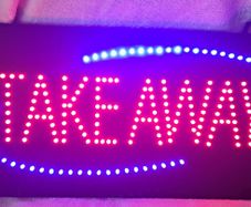 Led Take Away Sign Light - Like new