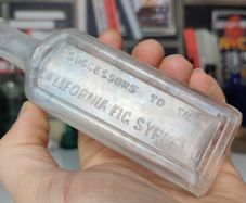 93 - Vintage Successors to The California Fig Syrup Company Glass Bottle Bottle