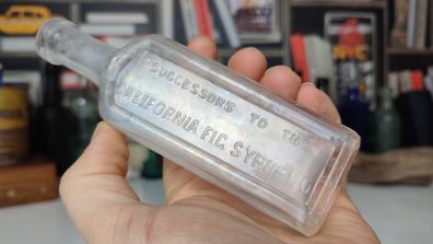 93 - Vintage Successors to The California Fig Syrup Company Glass Bottle Bottle