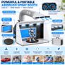 Airbrush Spray Booth with Dual Fans and LED Lights Portable Hobby Paint Booth with Exhaust Hose Image 3