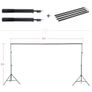 44140 Softbox Set Boom Arm 4 Head 540W 3 Backdrops Kit Image 5
