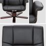 Recliner Chair with Footstool Faux Leather - Free Delivery Nationwide Image 4