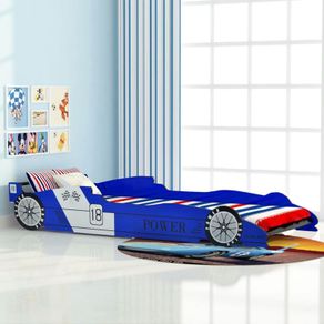 Childrens Race Car Bed 90x200 cm Blue