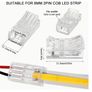 10pcs of LED Strip Connectors, Transparent Solderless LED Adapter Connectors Suitable for Strip Lights, Featuring Seamless Track Lighting Connectors (2 Pins, 8 Mm) Image 4