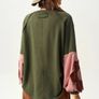 Fab Bohemela Khaki Sweatshirt Size XL Image 8