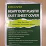 Plastic dust sheet 4m x 5m (13' x 16') Image 2