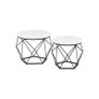 2 x side table  Coffee Table Set White-Black or Brown 2 Pieces Image 6