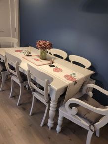 Large Dining Table with 8 chairs