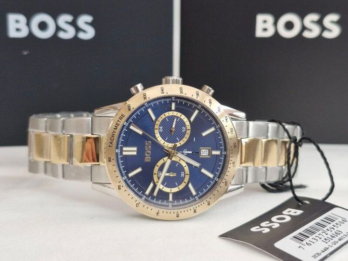 BOSS Men's Allure (44mm) Blue Dial / Two-Tone Stainless Steel Bracelet  1514163