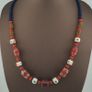 Antique Venetian Style Mix Glass Beads Necklace Image 10