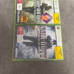 Call of duty 4 + world at war Xbox 360