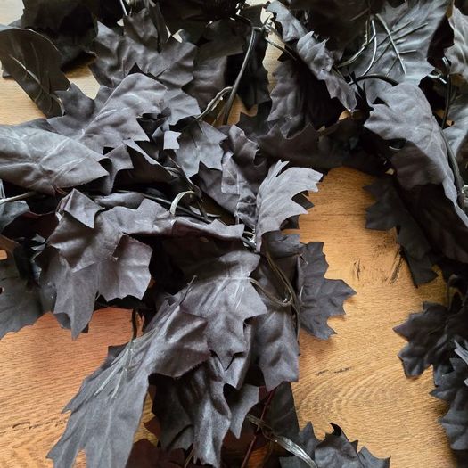 Artificial Halloween leaf garlands