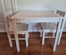 Ikea Kritter Children's Table and 2 Chairs