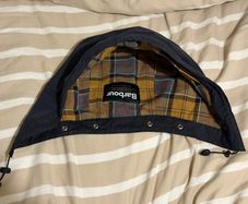 Barbour Wax Cotton Hood - Navy (One Size) SS25
