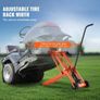 Lawn Mower Lift with Hydraulic Jack, 500 Lbs Weight Capacity, Solid Carbon Steel Lawn Mower Lift, Adjustable Movable Lawn Lifter for Riding Tractors and Zero Turn Lawn Mowers, Orange Image 4