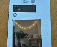 Garden lights solar powered from Ikea- new in box