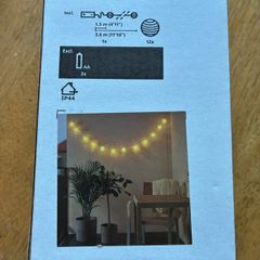 Garden lights solar powered from Ikea- new in box