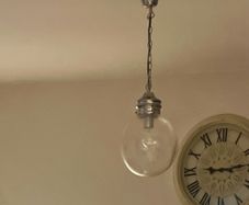Silver pendant light