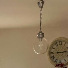 Silver pendant light