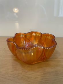 Vintage iridescent carnival glass c1940
