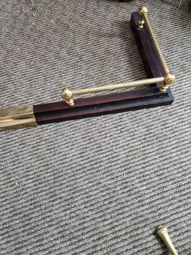 Extendable Brass and timber fire fender