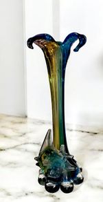 Handblown Murano fish vase
