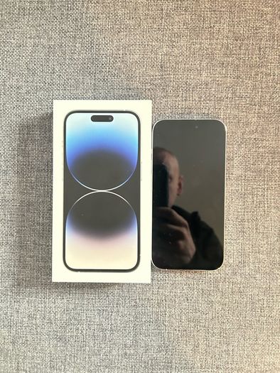 iPhone 14 Pro in silver color 128gb unlocked, 87% battery health