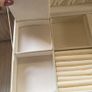 Extra Large Size Cream Faux Leather Jewellery Case Image 7