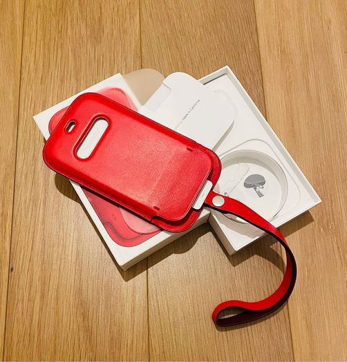 Genuine Apple iPhone mini leather cover