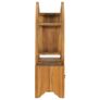Cabinet with Yin Yang Shelf 68x26x83 cm Solid Teak Wood Image 4