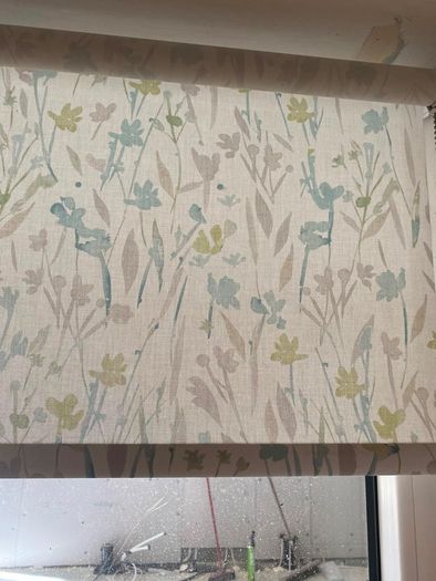 Green Leaf Pattern Blind