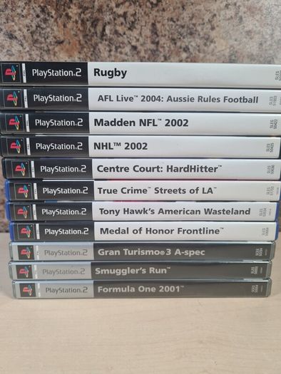 PS2 PlayStation 2 game bundle x 11 Tony hawk wasteland  gran turismo smugglers run medal of honor  true crime formula 1
