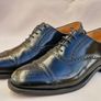 Loake Oban - Black Polished Leather Semi Brogue Size 8.5 Image 4