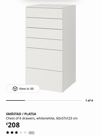 Chest of Drawers (60x57x120 CM)