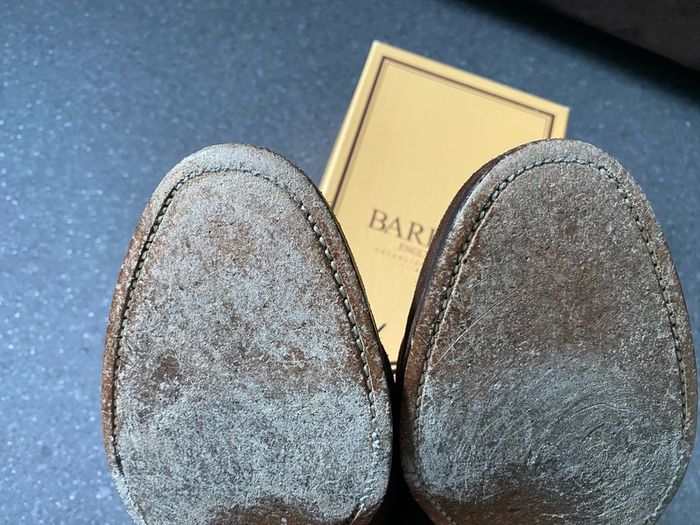 Barker England Albert Collection Castagnia Suede Hampstead Size UK8,5