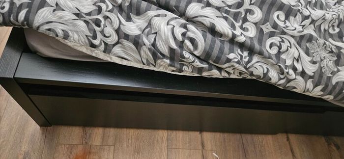 IKEA Malm double bed frame black/ brown