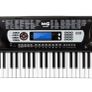 54 Key Keyboard Piano with Power Supply, Sheet Music Stand, Piano Note Stickers & Simply Piano Lessons, Black Image 2