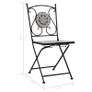 Mosaic Bistro Chairs 2 pcs Grey Image 10
