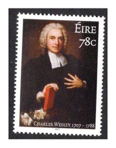 2007 Ireland 300th Anniversary of The Birth of Charles Wesley Commemorative Stamp Mint Never Hinged (MNH)