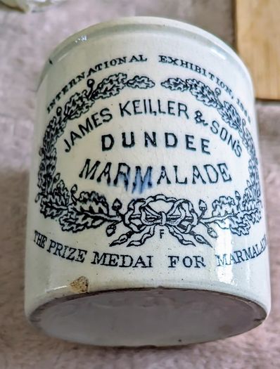 Rear Edwardian James Keller & Sons Marmalade pot
