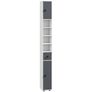 Slim Bathroom Storage Cabinet 180cm Image 2