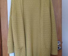 Fat face long yellow cardigan