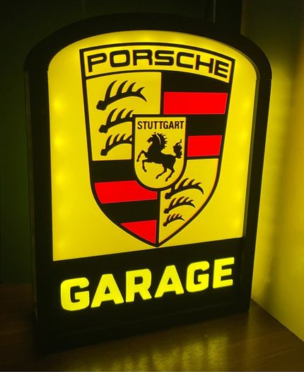 4 sided Porsche Lamp